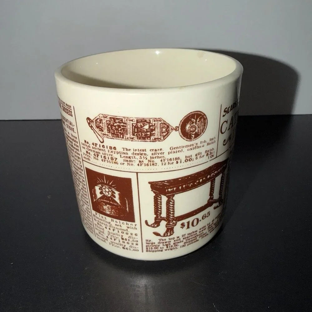 Sears Roebuck Co Catalog 1906‎ USA Beige Coffee Mug Cup Vintage